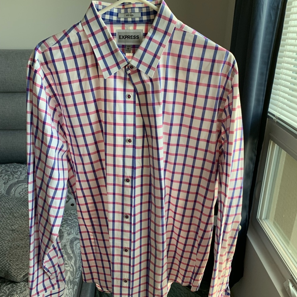 Express casual dress shirt pattern print